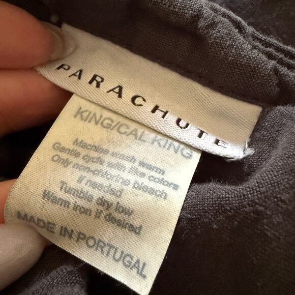 PARACHUTE | 100% Linen Duvet Cover King / California King | Coal Wash - Picture 4 of 5